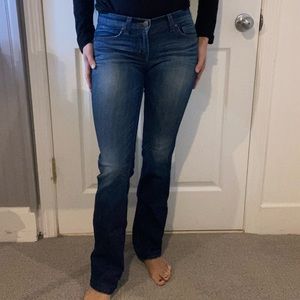 J Brand mid-rise straight leg jeans